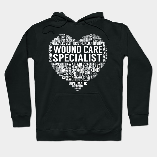 Wound Care Specialist Heart Hoodie by LotusTee